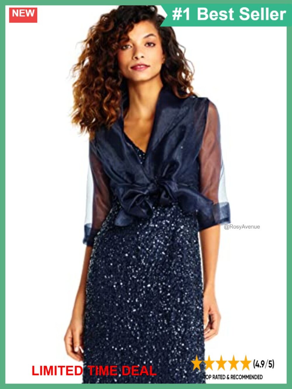 Sheer Organza Wrap Jacket Short Sleeve Formal Evening Topper